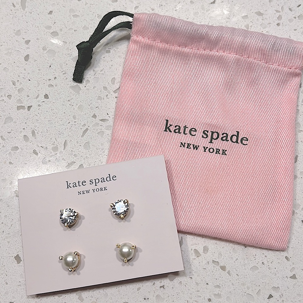 Kate Spade Stud Earrings, OS, 2 Pack
